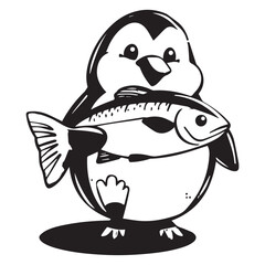 penguin isolated on a white background