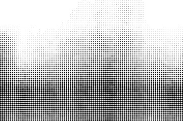Black Dotted Texture on White Background . Modern Vector Art . Old Paper Effect with Comic Texture . Abstract Wall Design . Grunge Comic Texture Overlay	
