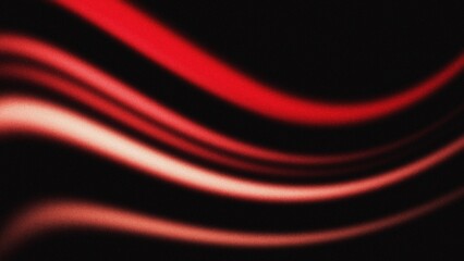 Abstract background, glowing grainy orange red color gradient shape, black backdrop noise texture banner header poster design