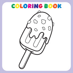 ice cream coloring book for kids