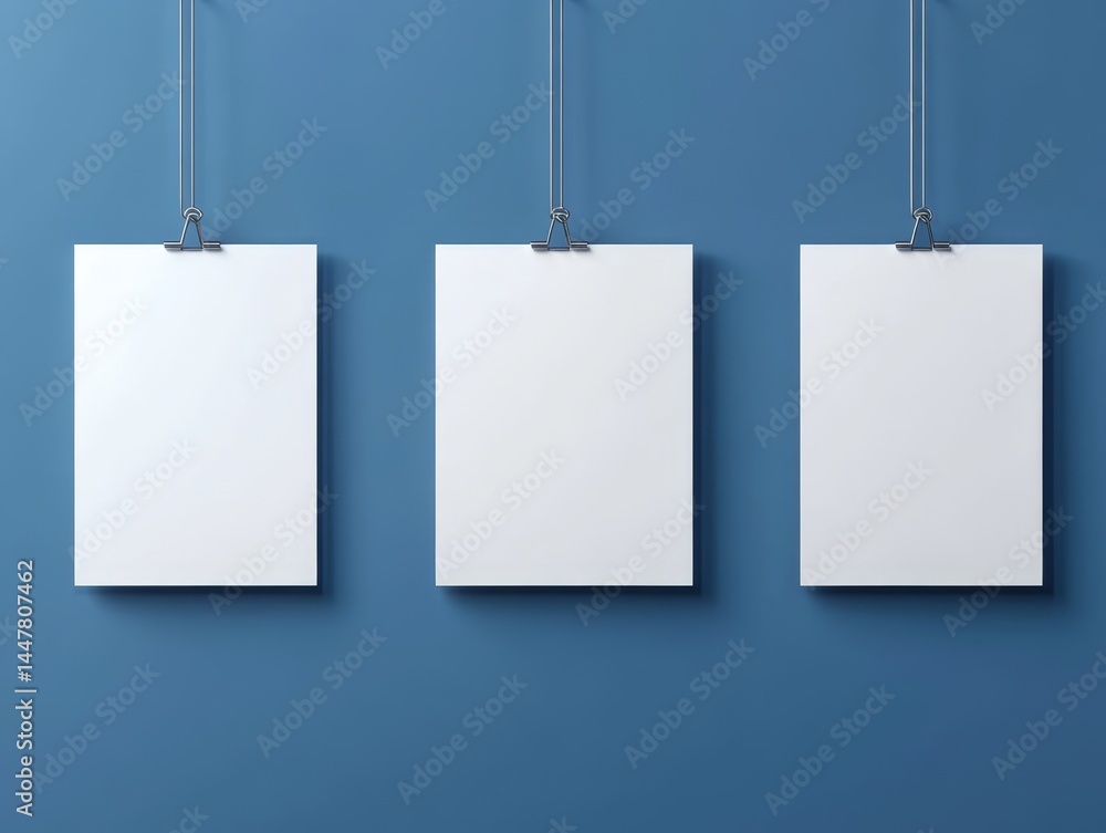 Poster empty canvas for artistic expression