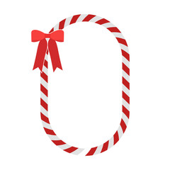 Fototapeta premium Christmas Candy Frame Tie
