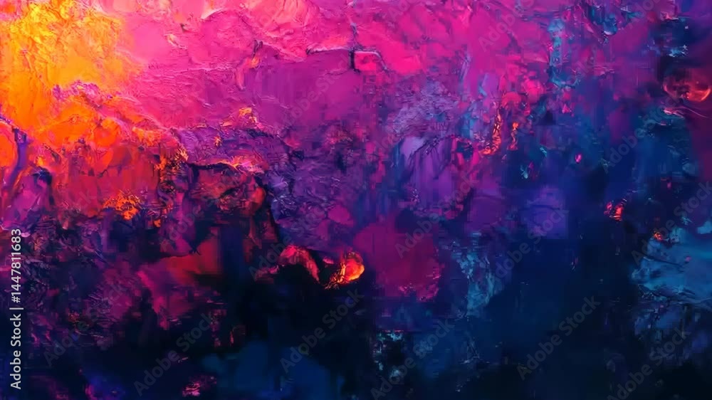 Poster vivid abstract color transitions in dynamic fluid motion