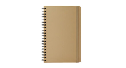 Kraft Paper Spiral Notebook: A Simple and Sustainable Journal on transparent background