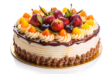 cake isolated on white background 