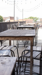 Retro Wooden Table and Chairs – Vintage Style Furniture for Interior Design