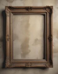 Faded photo in antique metal frame, distressed finish ,  faded photo,  distressed metal,  nostalgic