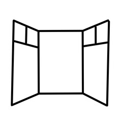 open door line vector