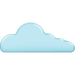 Cloud vector icon isolated on white