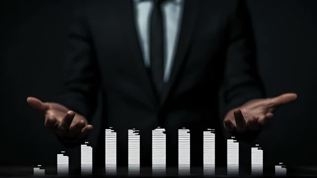 Business data presentation graphs