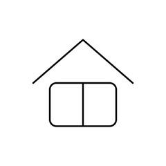 home icon on a white background