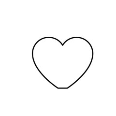 red heart on white background