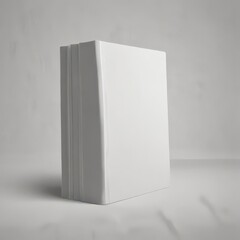 Naklejka premium blank book cover, blank white book, white book cover