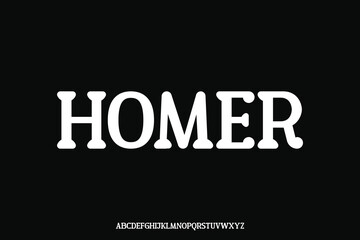 Display alphabet font vector design suitable for headline, poster, logo, magazine and many more