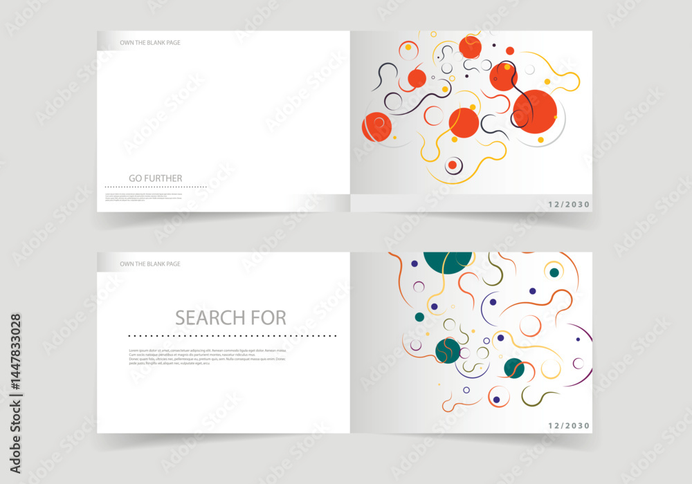 Poster Abstract modern pattern. Background geometry circle design Technology pattern swatch. Vector illustration