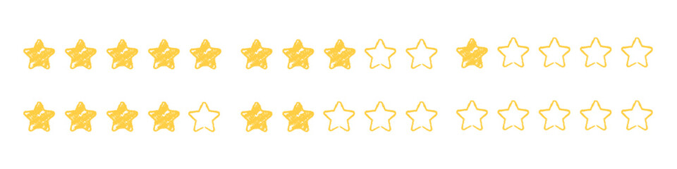 rating star vector. ranking stars