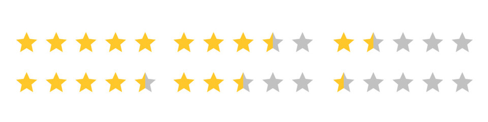 Feedback star. rating star vector
