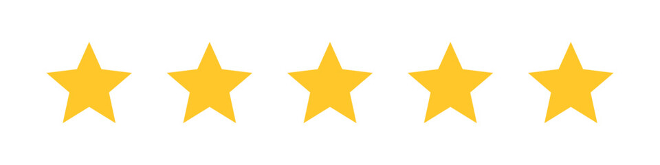 Obraz premium rating star vector. ranking stars