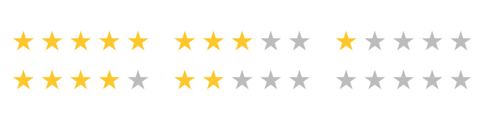 Obraz premium rating star vector. ranking stars