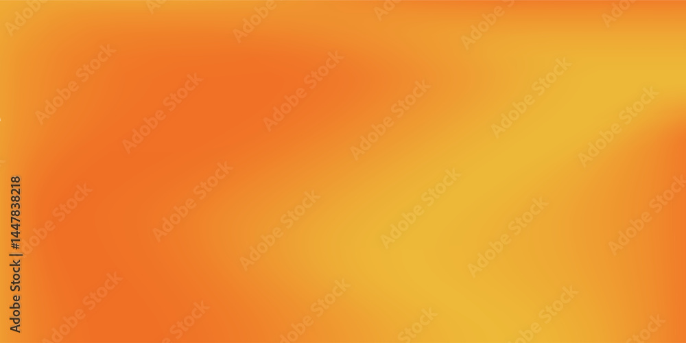 Wall mural mesh orange with blurred abstract yellow gradient vector background