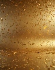 Textured gold foil backdrop with intense light reflections and glittering particles ,  light,  pattern,  sparkle