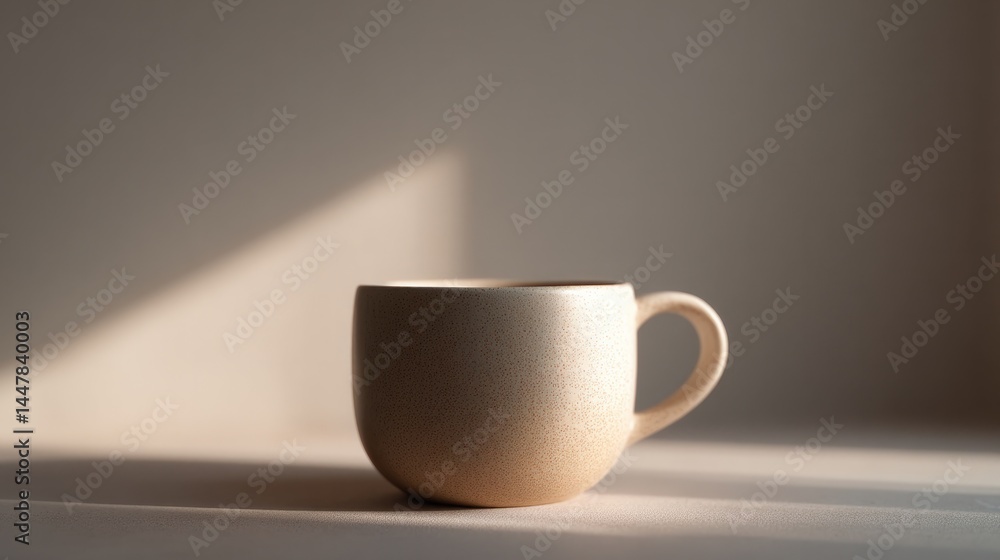 Poster capture minimalistic scene symbolizing father day with single object simple tie or plain coffee mug 