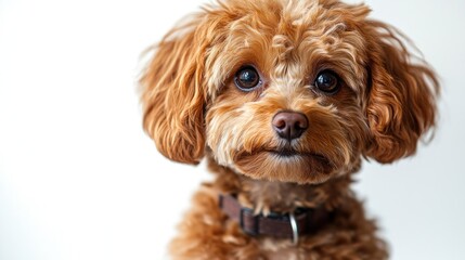 Adorable Toy Poodle Puppy Portrait