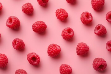 raspberries are healthy superfoods in a minimalist design with high quality thin contour vector