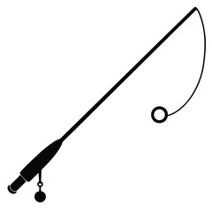 Simple Fishing Rod Illustration