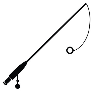 recommend clip art: Simple Fishing Rod Illustration