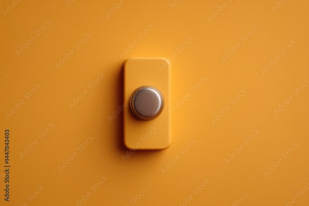 Poster capture single key item considered everyday essential set against smooth solid color background