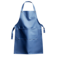 A blue apron with a pocket and tie strings, perfect for cooking, baking, or any creative endeavor