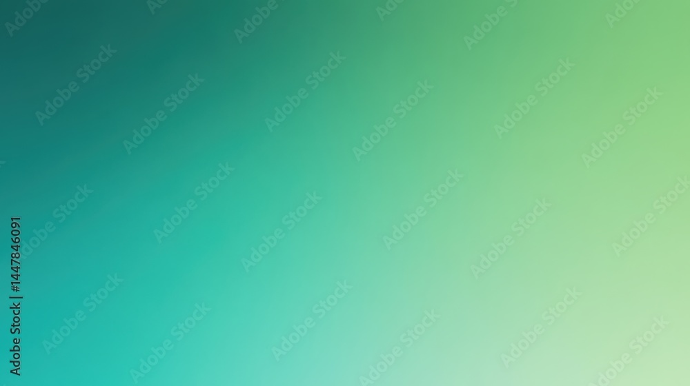 Poster a refreshing green gradient background transitioning from deep emerald at the edges to a soft mint g