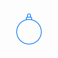 christmas bauble icon sign vector