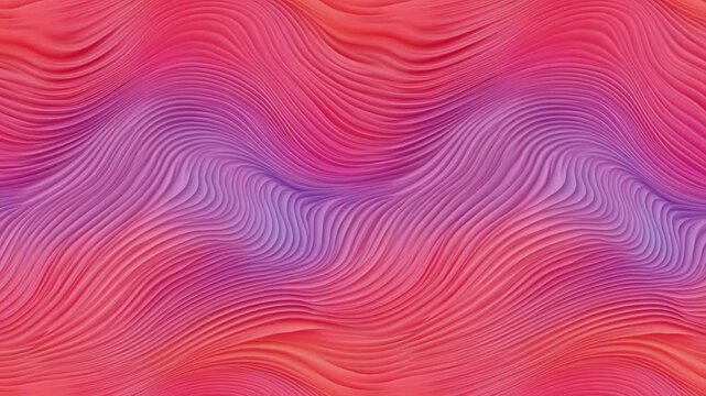 Abstract Pink Purple Wavy Lines Looped Animation Background