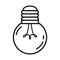 Light bulb icon vector. Light illustration sign. electricity symbol.