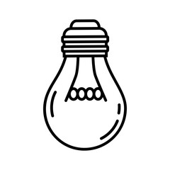 Light bulb icon vector. Light illustration sign. electricity symbol.