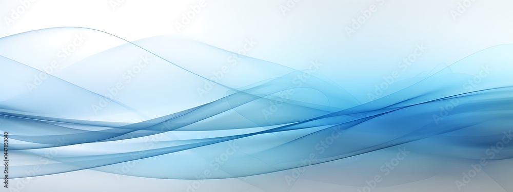 Poster abstract blue wave background design modern elegant wavy shapes flowing smoothly gentle curves cool 