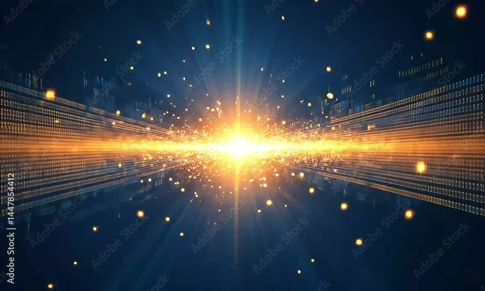 Poster cosmic light source background