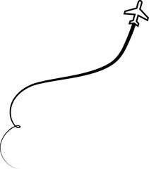 Airplane routes, aircraft, plane paths, travel