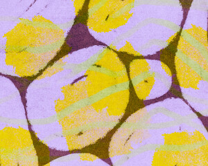 Artwork colorful organic circle shapes