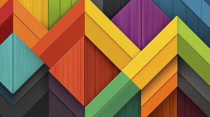 Abstract geometric shapes, vibrant colors, dynamic composition, representing innovative business growth - colorful background contemporary art growth