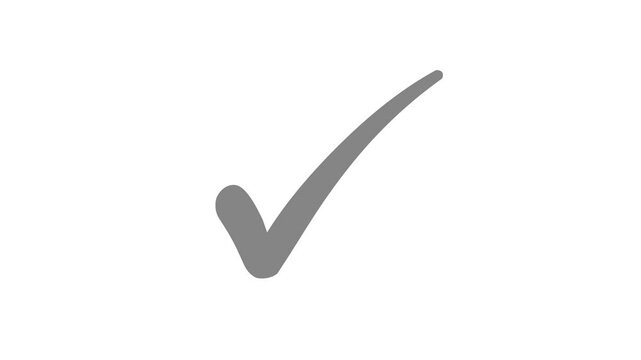 Minimal Check Mark Animation Smooth Motion Design, Animated Check Mark Symbol Simple, Sleek, and Stylish