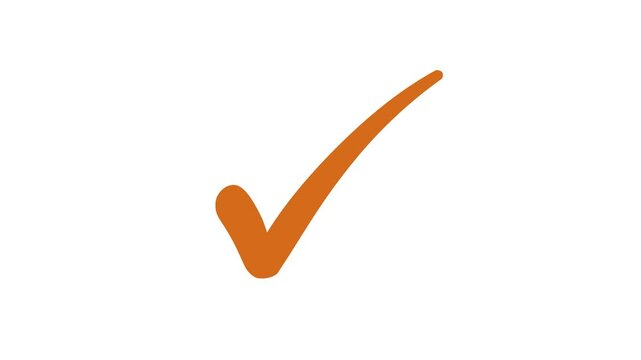 Minimal Check Mark Animation Smooth Motion Design, Animated Check Mark Symbol Simple, Sleek, and Stylish