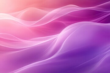 Fototapeta premium Abstract waves of soft pink and purple hues flowing gently, creating a serene and calming background