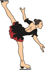 men's Singles Figure Skater (spiral)