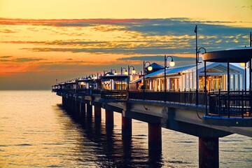 Seebr&uuml;cke in Misdroy/Miedzyzdroje Polen
