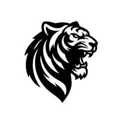 Strong Siberian Tiger Symbol Icon Logo