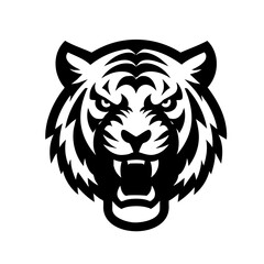 Strong Siberian Tiger Symbol Icon Logo