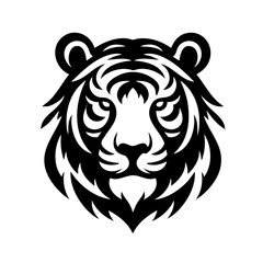Strong Siberian Tiger Symbol Icon Logo